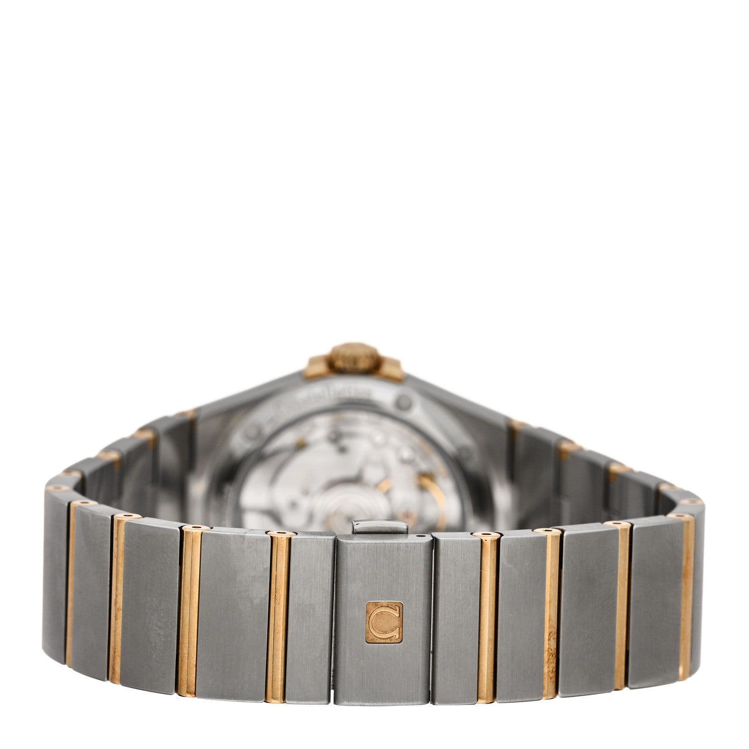 Omega Stainless Steel 18K Yellow Gold Diamond 35mm Constellation Co-Axial Automatic Watch Silver 123.20.35.20.52.002 3 of 5