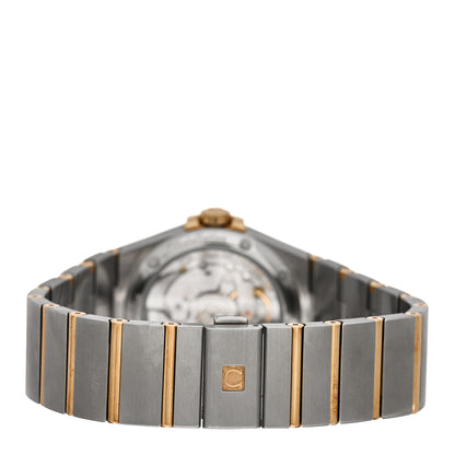 Omega Stainless Steel 18K Yellow Gold Diamond 35mm Constellation Co-Axial Automatic Watch Silver 123.20.35.20.52.002 3 of 5