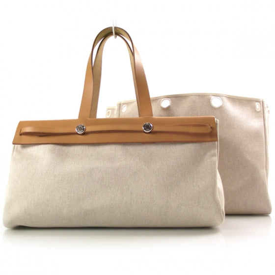 Hermes Toile Herbag Cabas 3 of 10