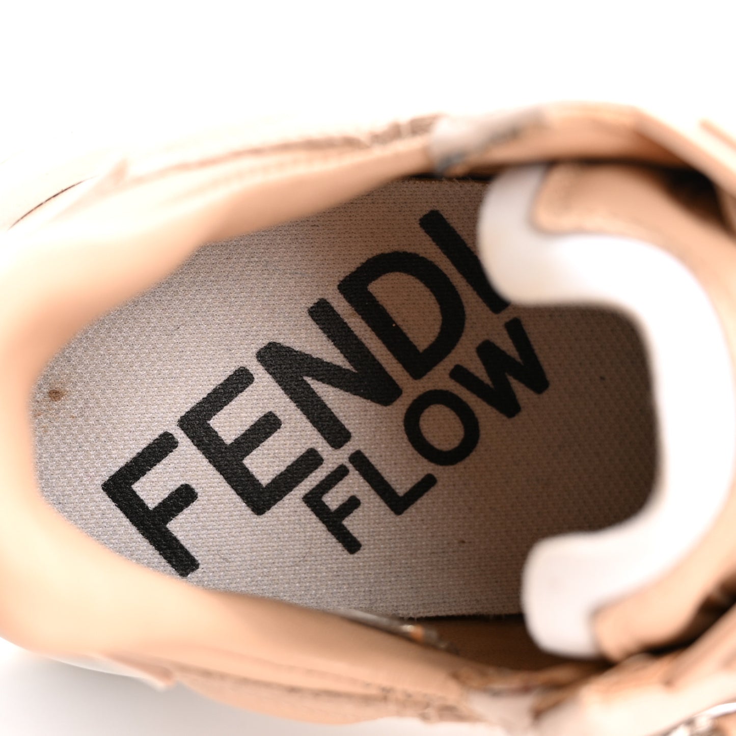 Vitello Fendi Flow Low Top Sneakers 38.5 Poudre