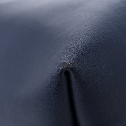 Saint Laurent Calfskin Large Shopping Tote Navy 9 of 19