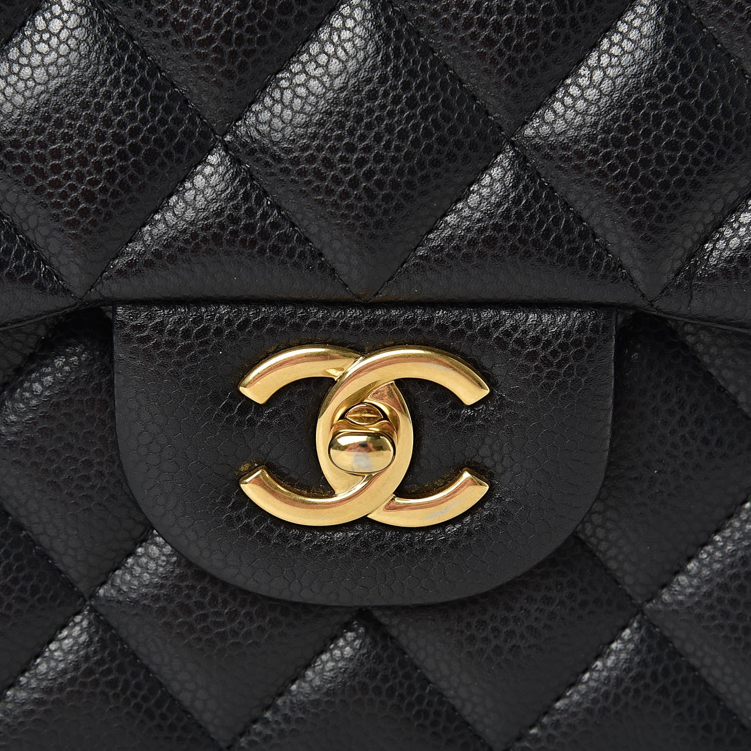 Chanel Caviar Quilted Jumbo Double Flap Black 17 of 18