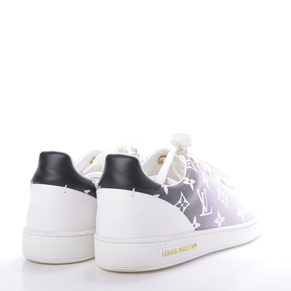 Louis Vuitton Calfskin Monogram Frontrow Sneakers 38 White Black 4 of 10