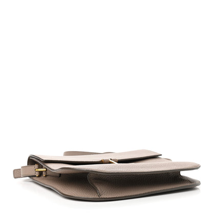 Tom Ford Grained Calfskin Large T Clasp Tara Crossbody Bag Silk Taupe 4 of 15