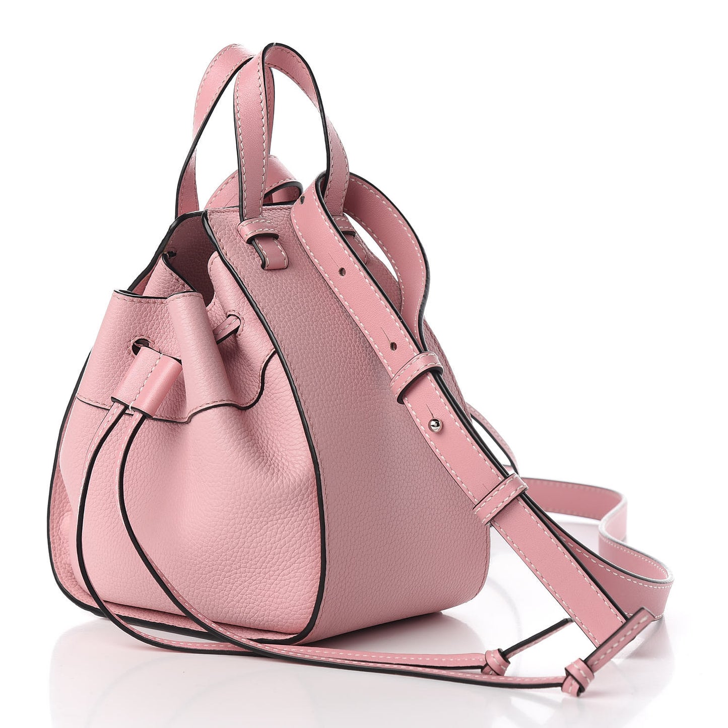Calfskin Mini Hammock Shoulder Bag Pastel Pink