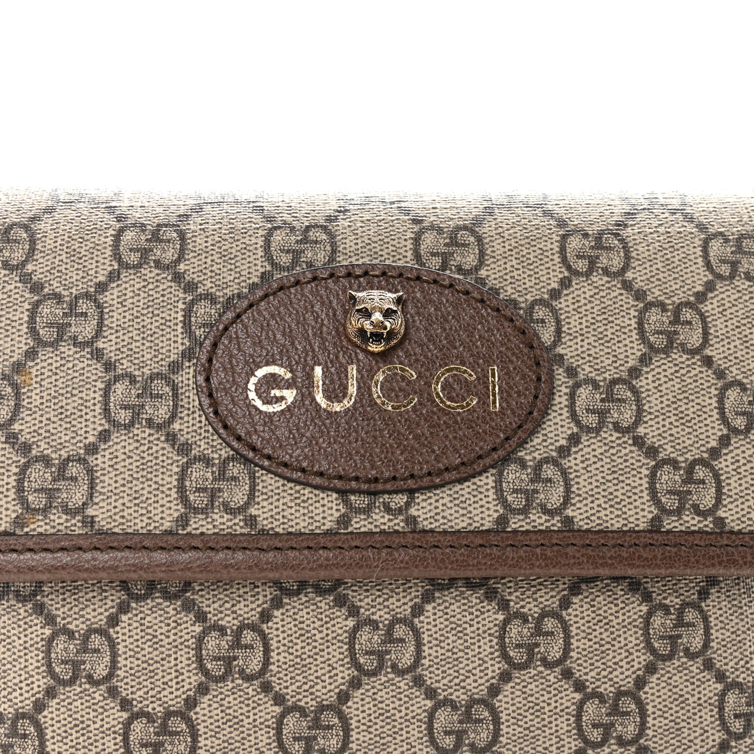 Gucci GG Supreme Monogram Neo Vintage Web Belt Bag Brown 8 of 10