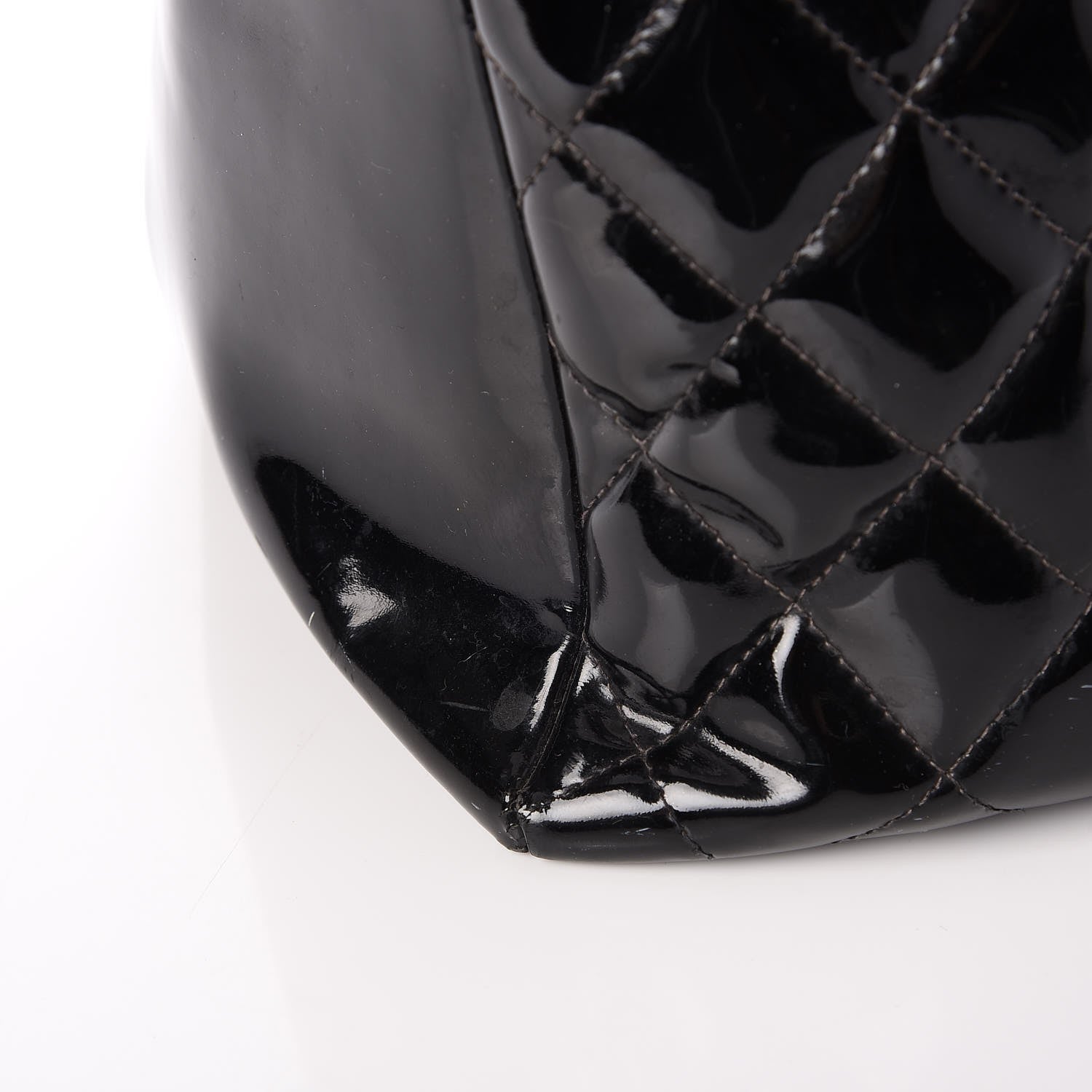 Chanel Patent Quilted Petit Timeless Tote PTT Black 11 of 13
