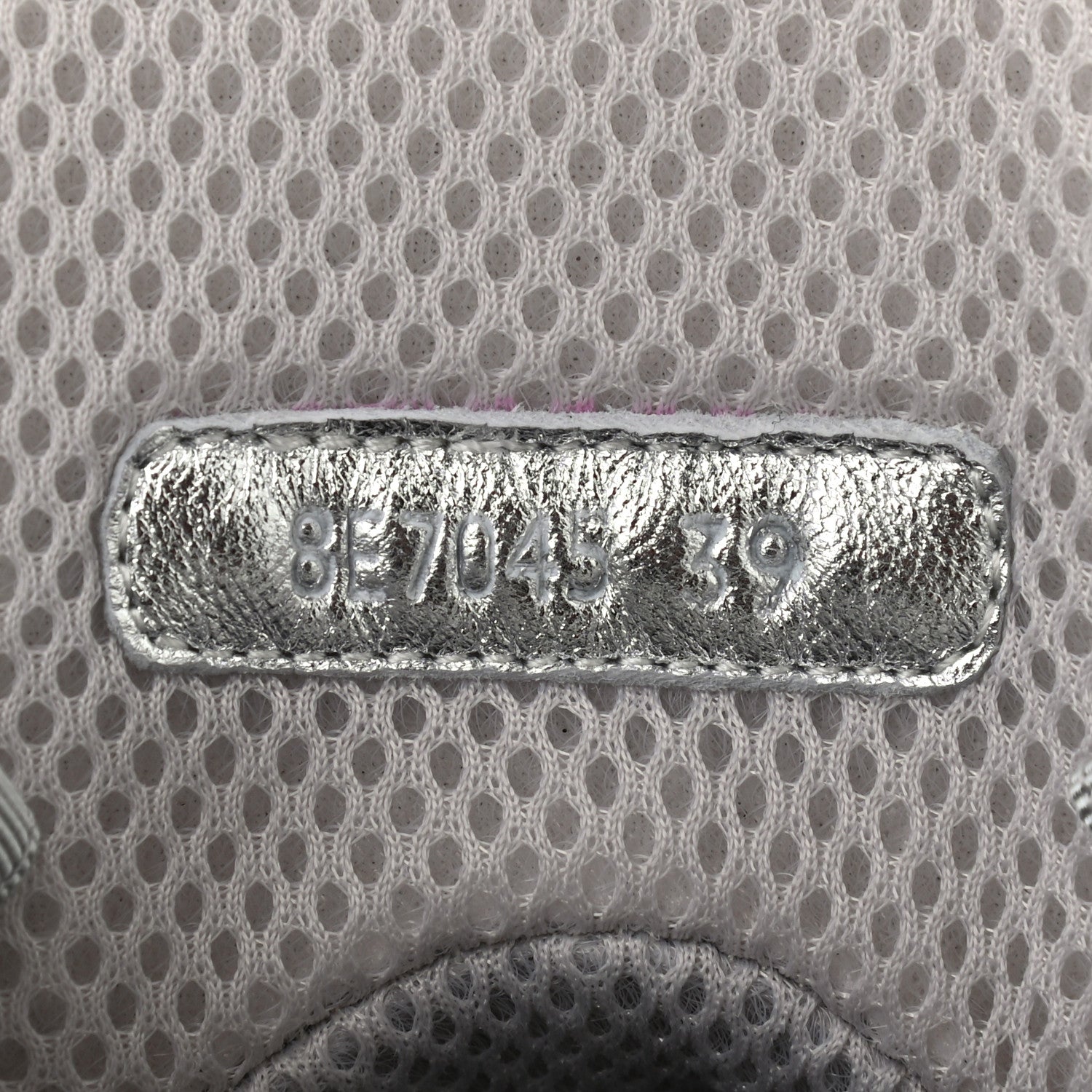 Fendi X NICKI MINAJ Metallic Nappa Macro FF Embossed Prints On High Top Sneakers 39 Silver 8 of 8