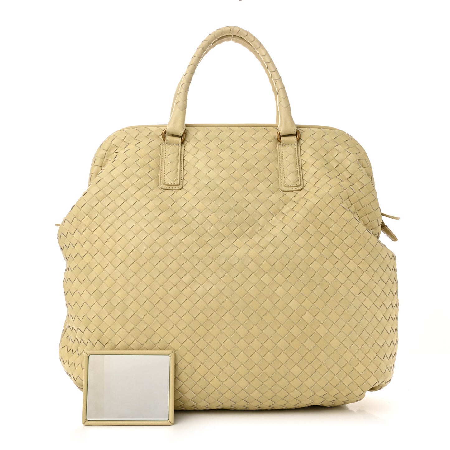 Nappa Intrecciato Frame Tote Colonial