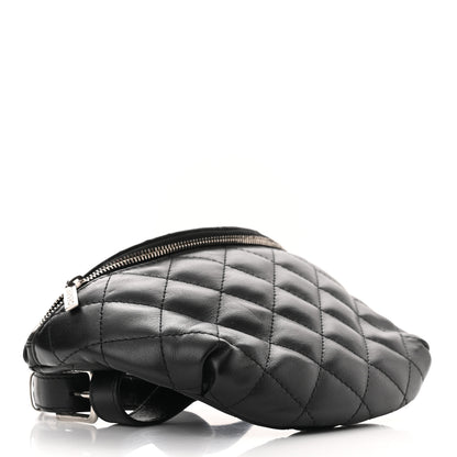 Chanel Lambskin Quilted Waist Belt Bag Black 3 of 9