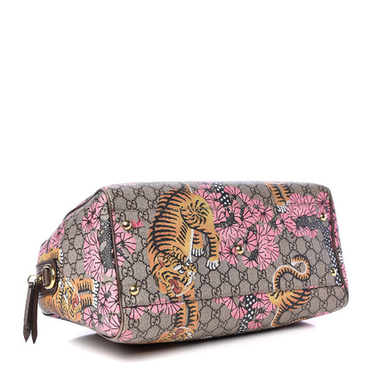 Gucci GG Supreme Monogram Bengal Medium Boston Beige PInk 4 of 14