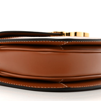 Celine Textile Calfskin Triomphe Mini Besace Clea Natural Tan 8 of 9