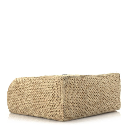Loewe X PAULA'S IBIZA Raffia Font Tote Natural Tan 4 of 12