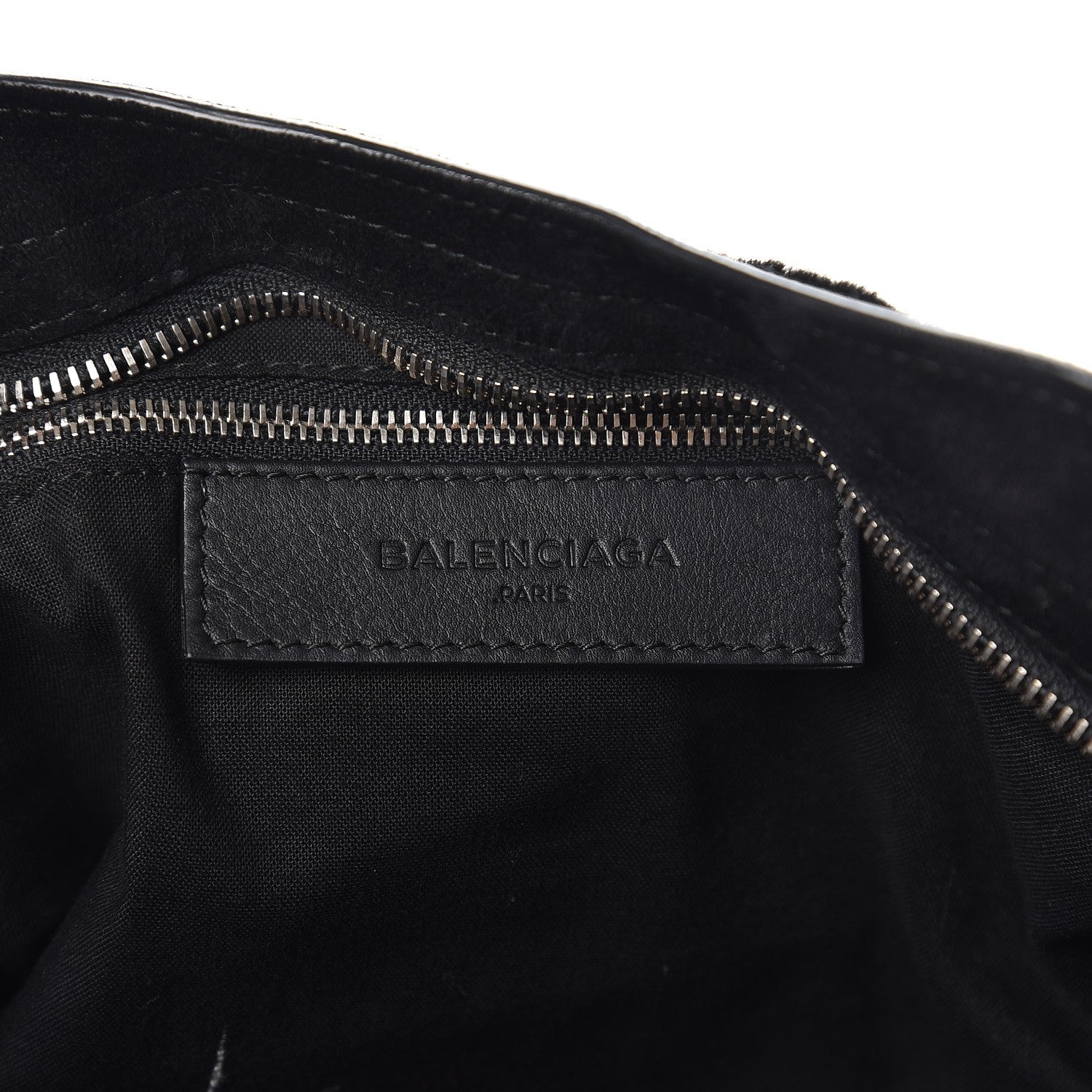 Balenciaga Shearling Suede Classic Hardware City Black 6 of 12