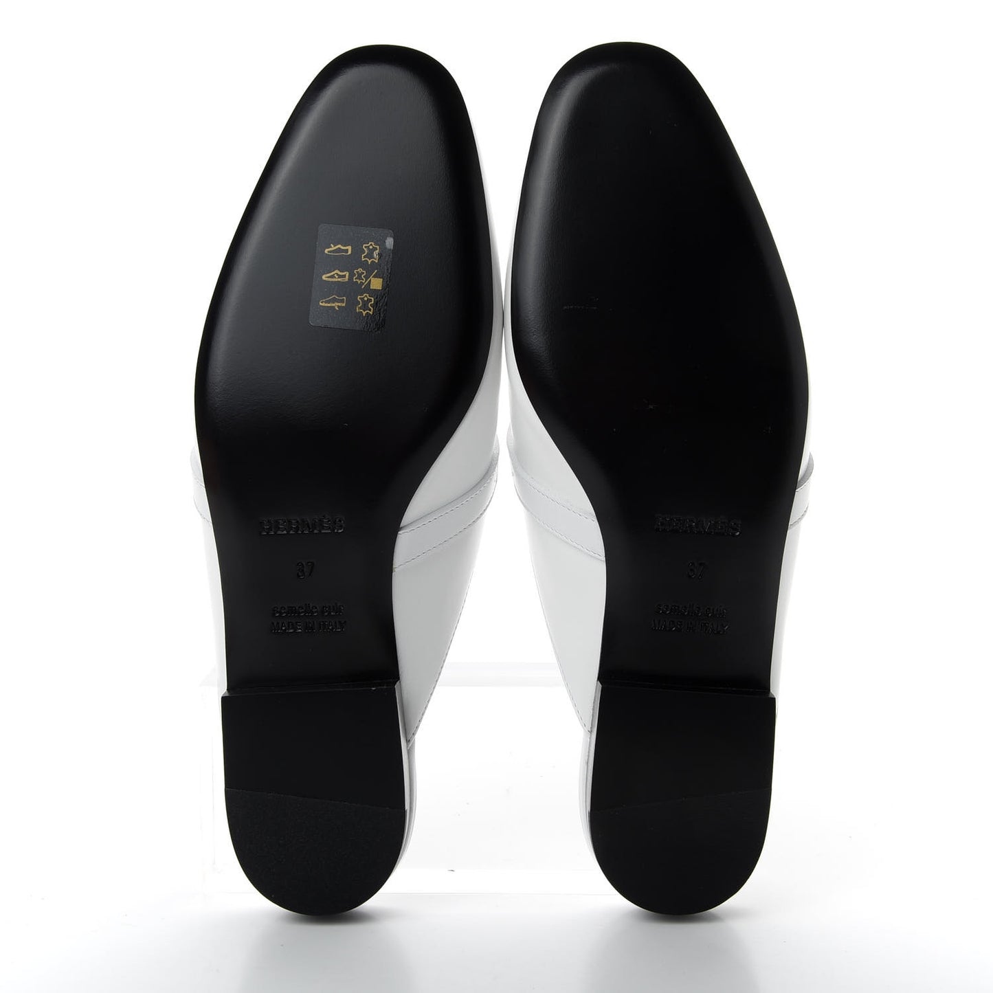 Calfskin Oz Mules 37 White
