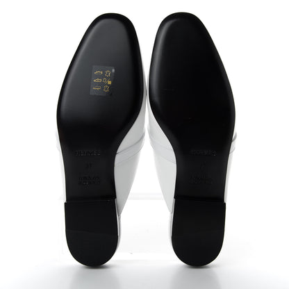 Hermes Calfskin Oz Mules 37 White 5 of 10