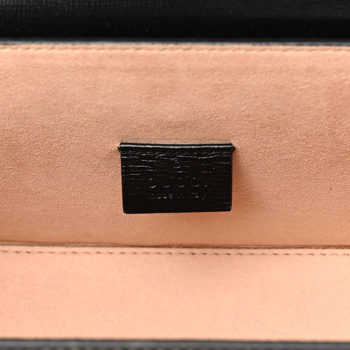 Calfskin Small Padlock Bamboo Shoulder Bag Black