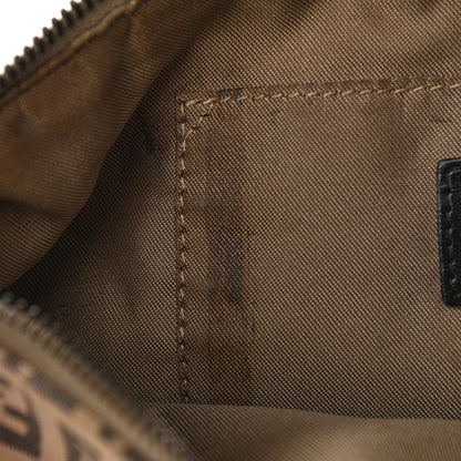 Fendi Zucchino Vitello Pochette Beige Black 11 of 14