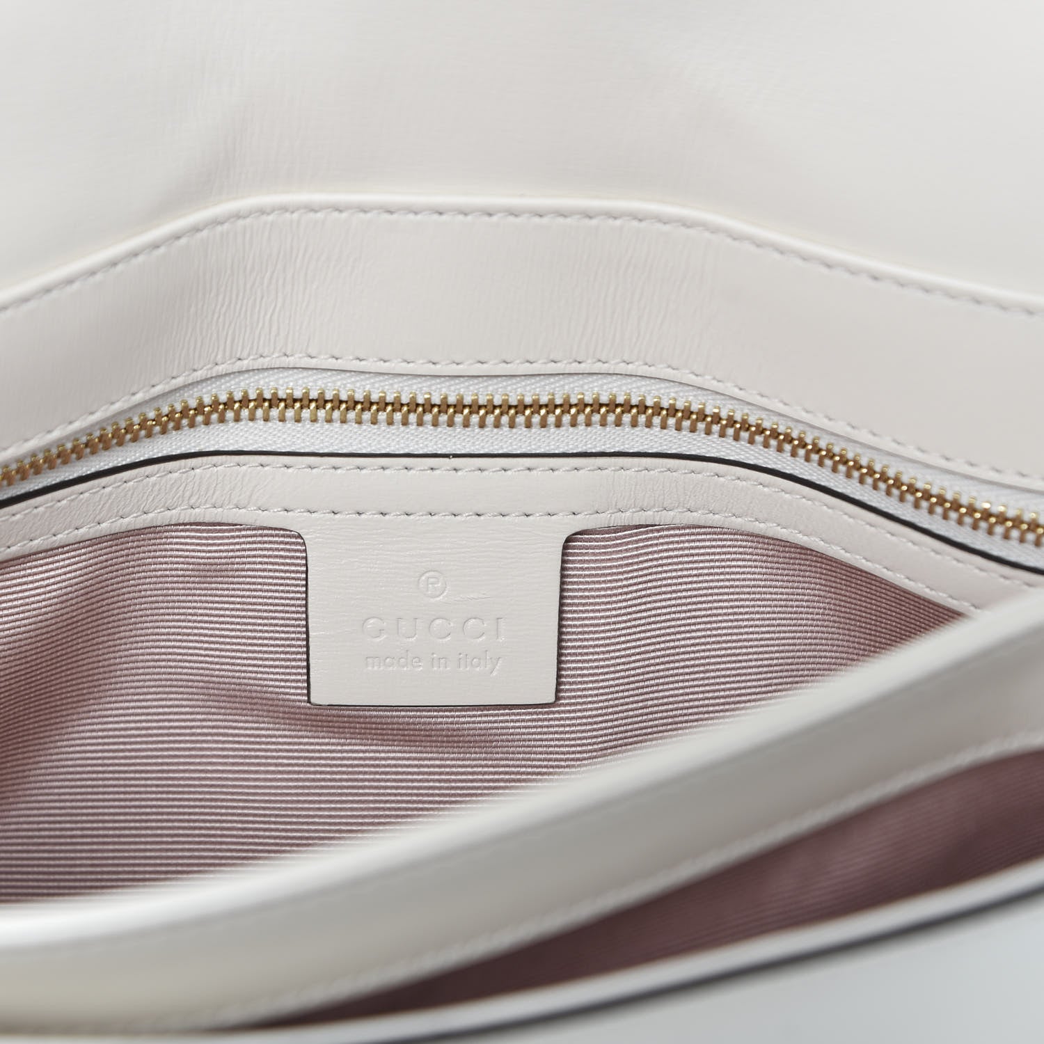 Gucci Calfskin Small Arli Flap Shoulder Bag Mystic White 8 of 13