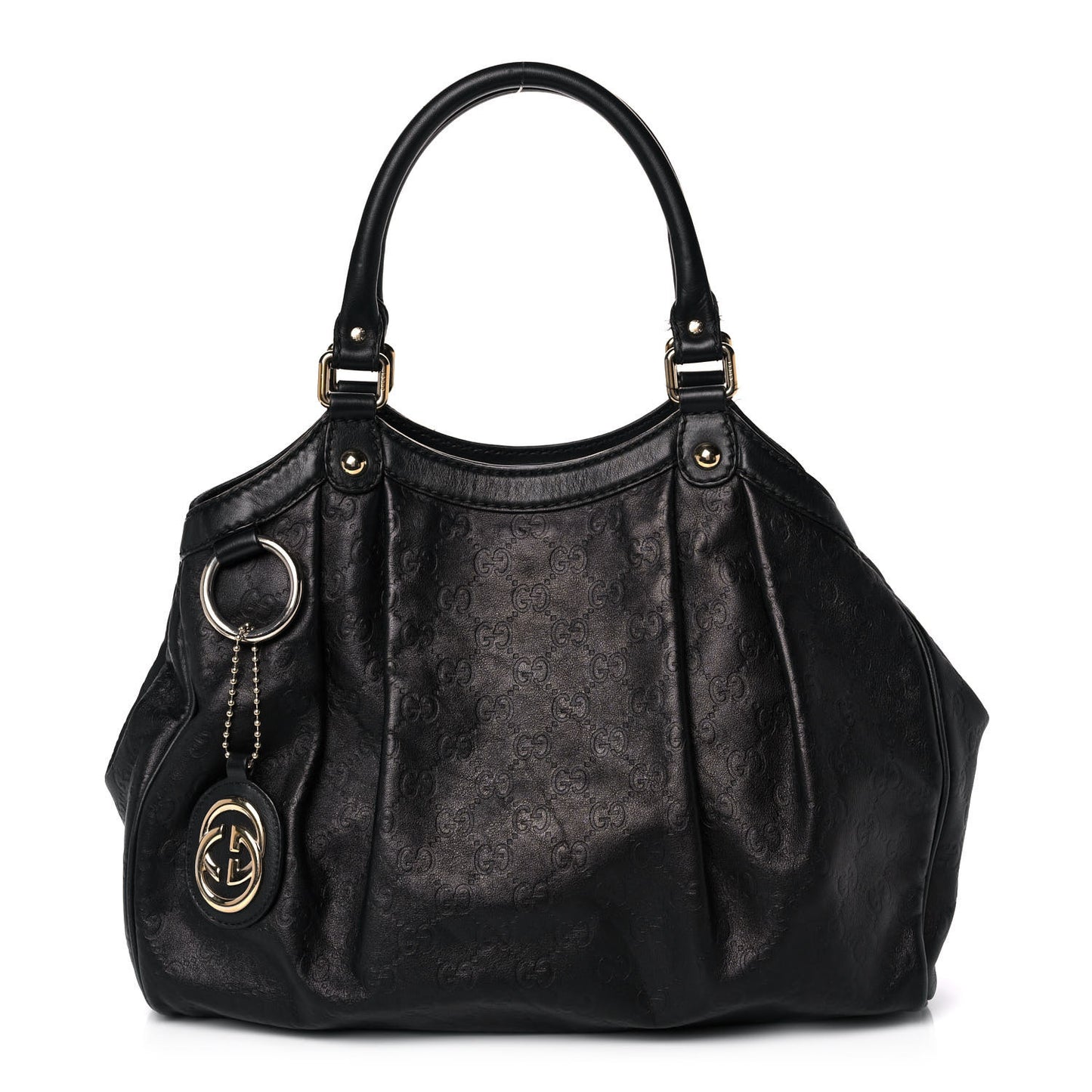 Guccissima Medium Sukey Tote Black