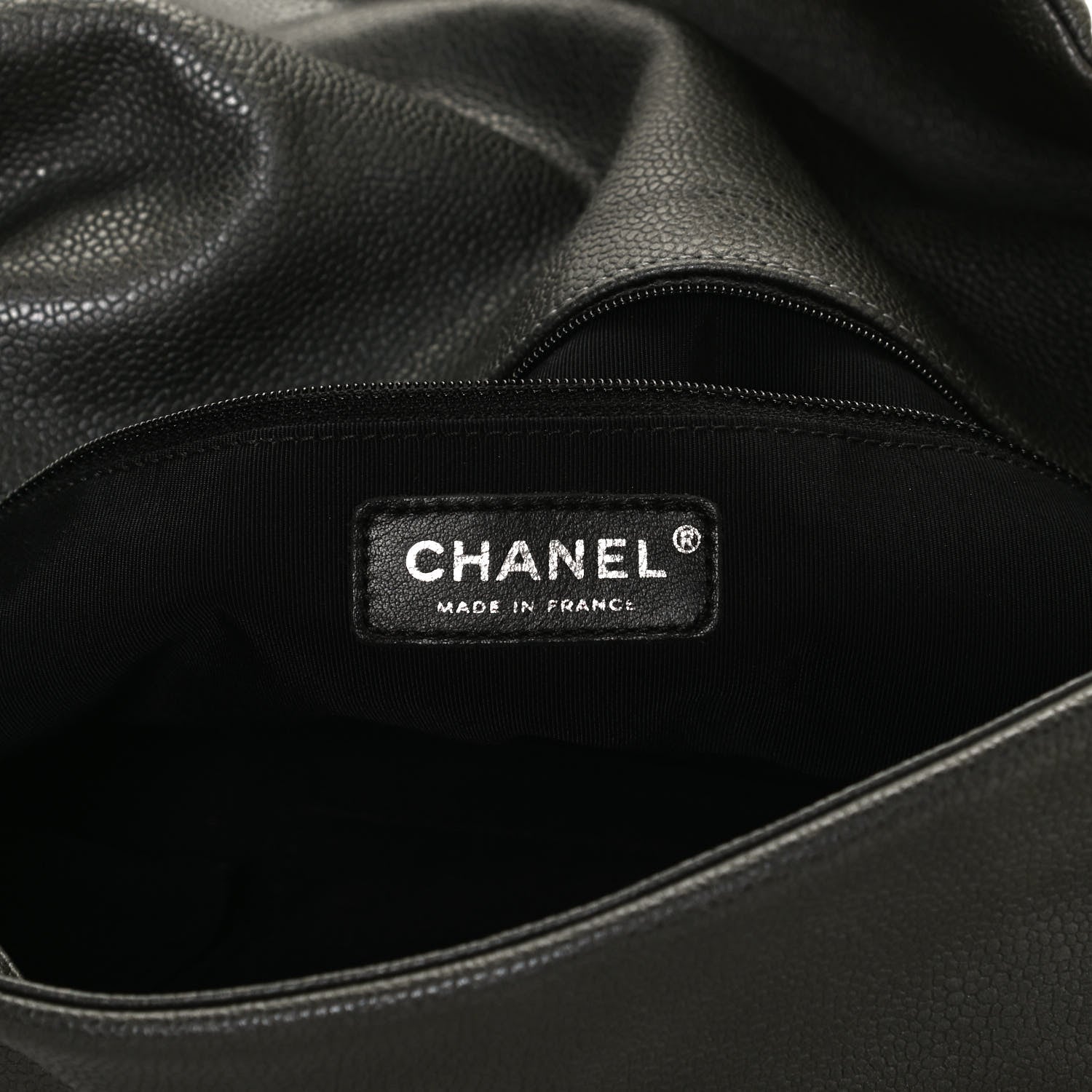 Chanel Metallic Caviar 31 Hobo Grey 5 of 11