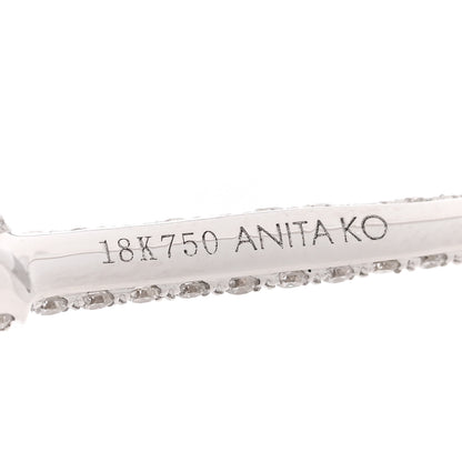 Anita Ko 18K White Gold Diamond Safety Pin Earring 3 of 3