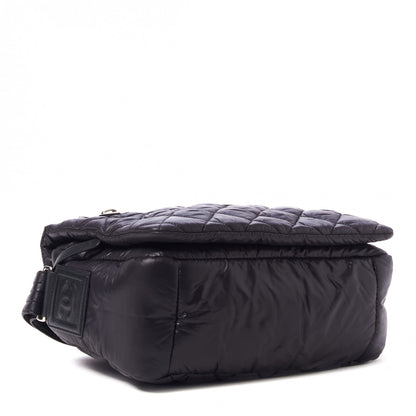 Chanel Nylon Small Coco Cocoon Messenger Bag Black 4 of 9