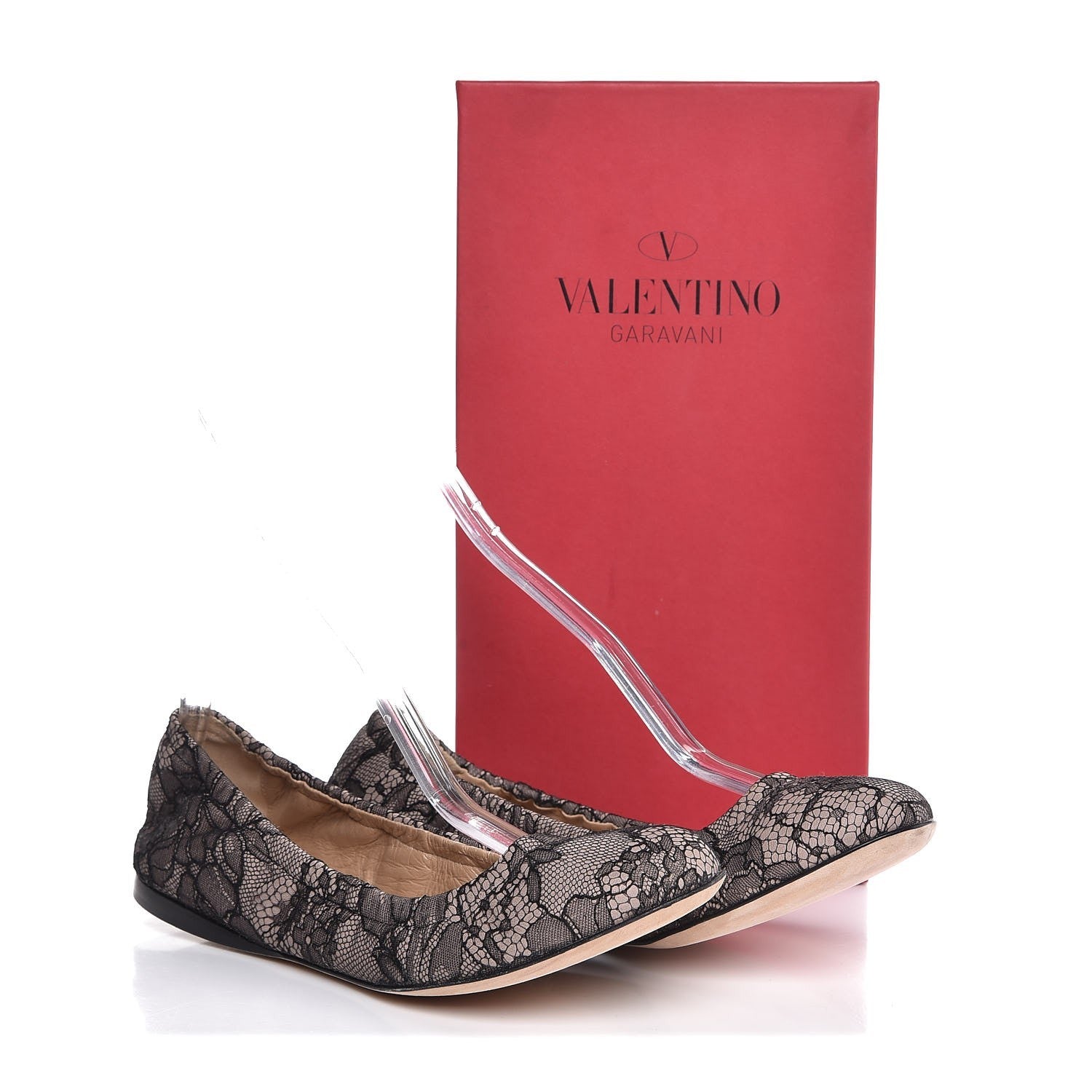 Valentino Garavani Lace Ballerina Flats 39 Black 11 of 11