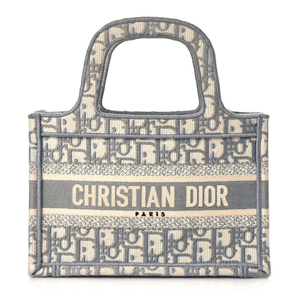 Christian Dior Oblique Mini Book Tote Grey Multicolor 1 of 10