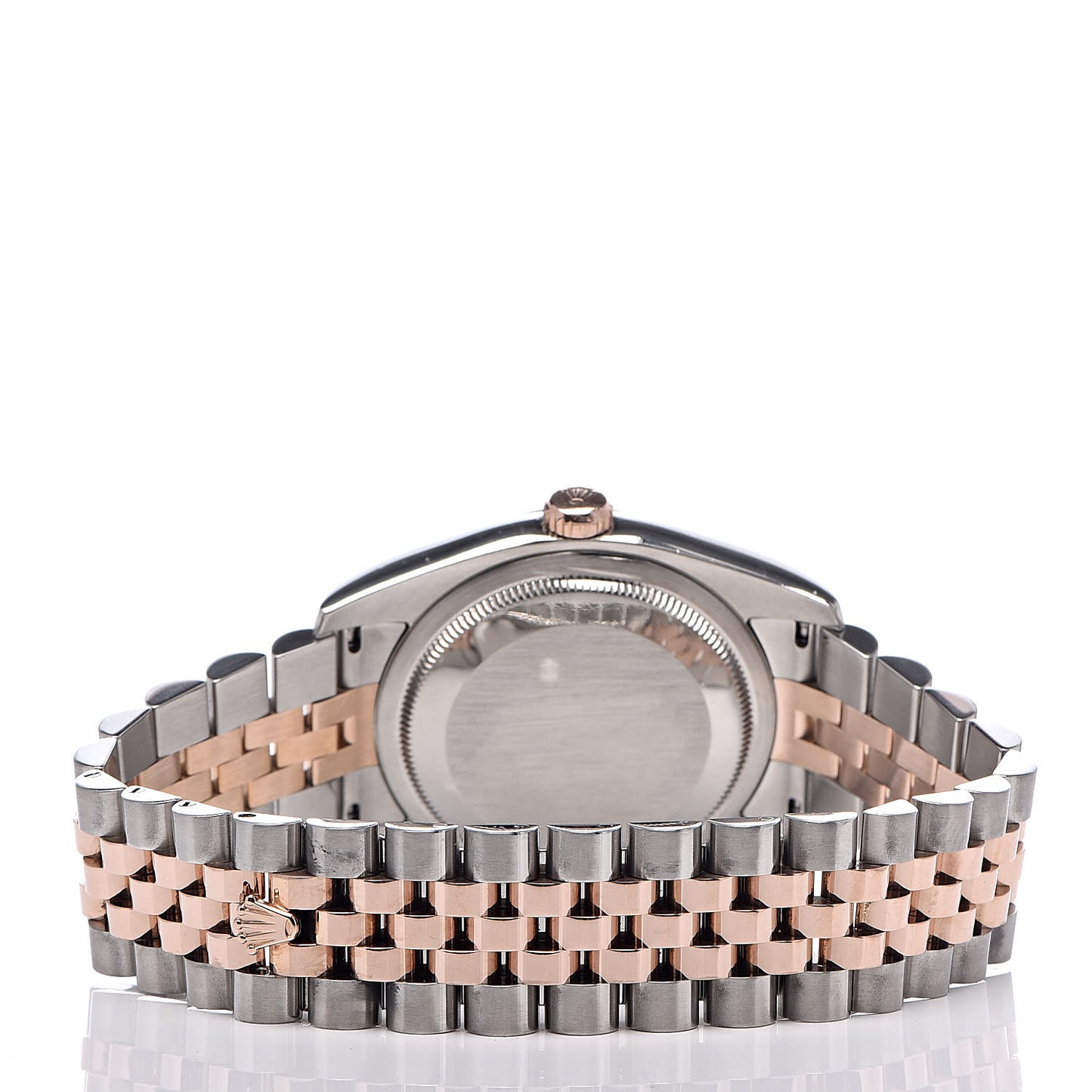 Stainless Steel 18K Everose Gold 36mm Oyster Perpetual Datejust Watch Black Sunburst Roman 116231