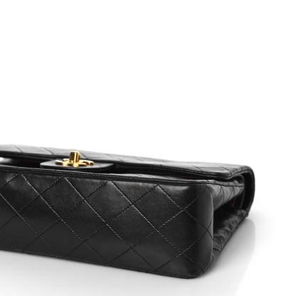Chanel Lambskin Quilted Medium Double Flap Black 10 of 10