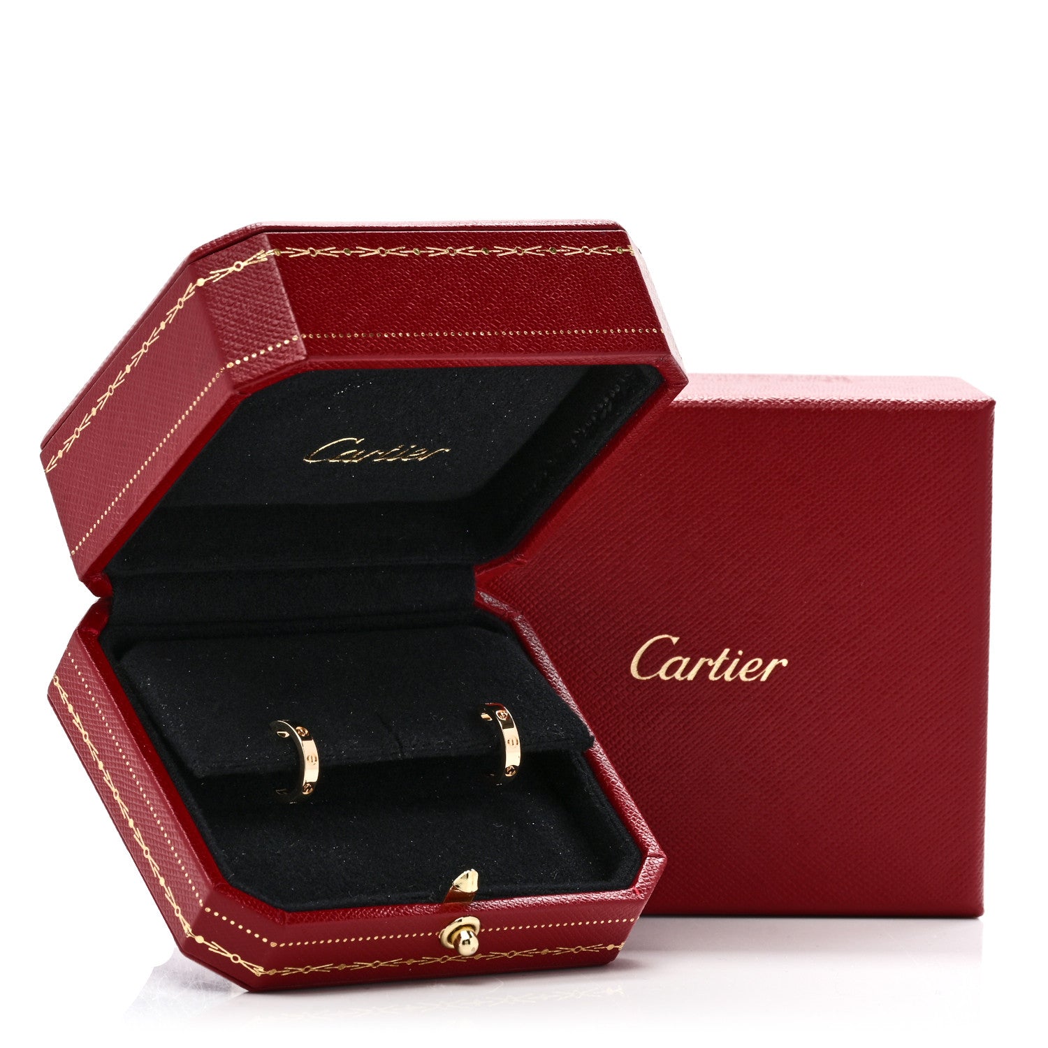 Cartier 18K Yellow Gold Small LOVE Hoop Earrings 5 of 5