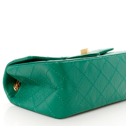 Chanel Aged Calfskin Quilted 2.55 Reissue Mini Flap Green 9 of 11