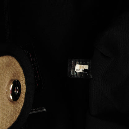 Chanel Canvas Large Deauville Tote Beige Black 7 of 7