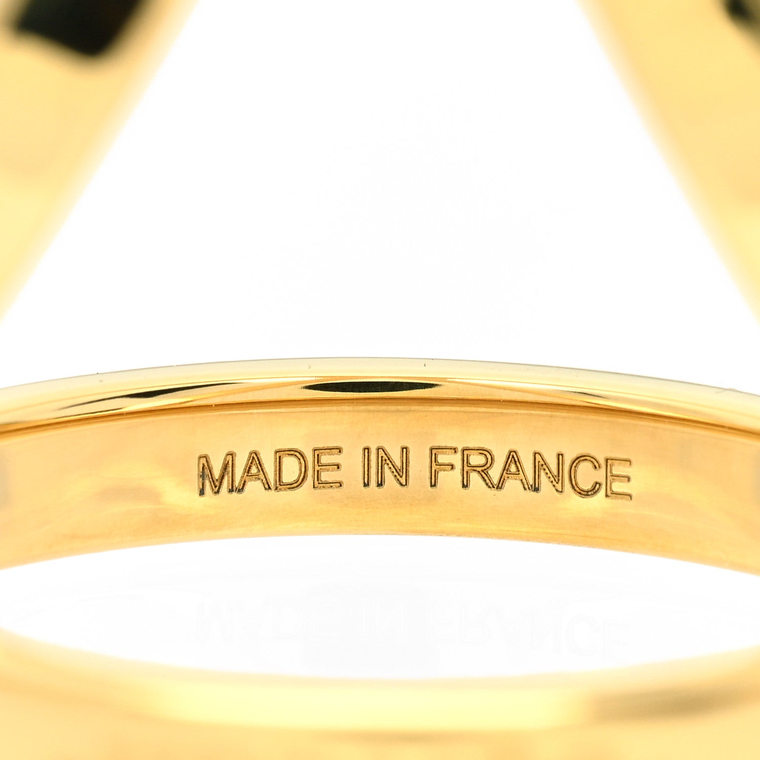 Hermes Permabrass Gold Plated Trio Scarf Ring 3 of 3