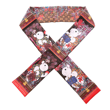 Louis Vuitton Silk Vuittonite Bandeau Brown 1 of 8