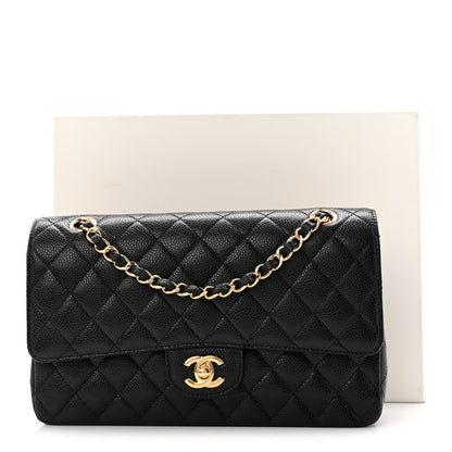 Chanel Caviar Quilted Medium Double Flap Black 11 of 11