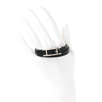 Hermes Swift Behapi Double Tour Bracelet T2 Black Gold 2 of 4