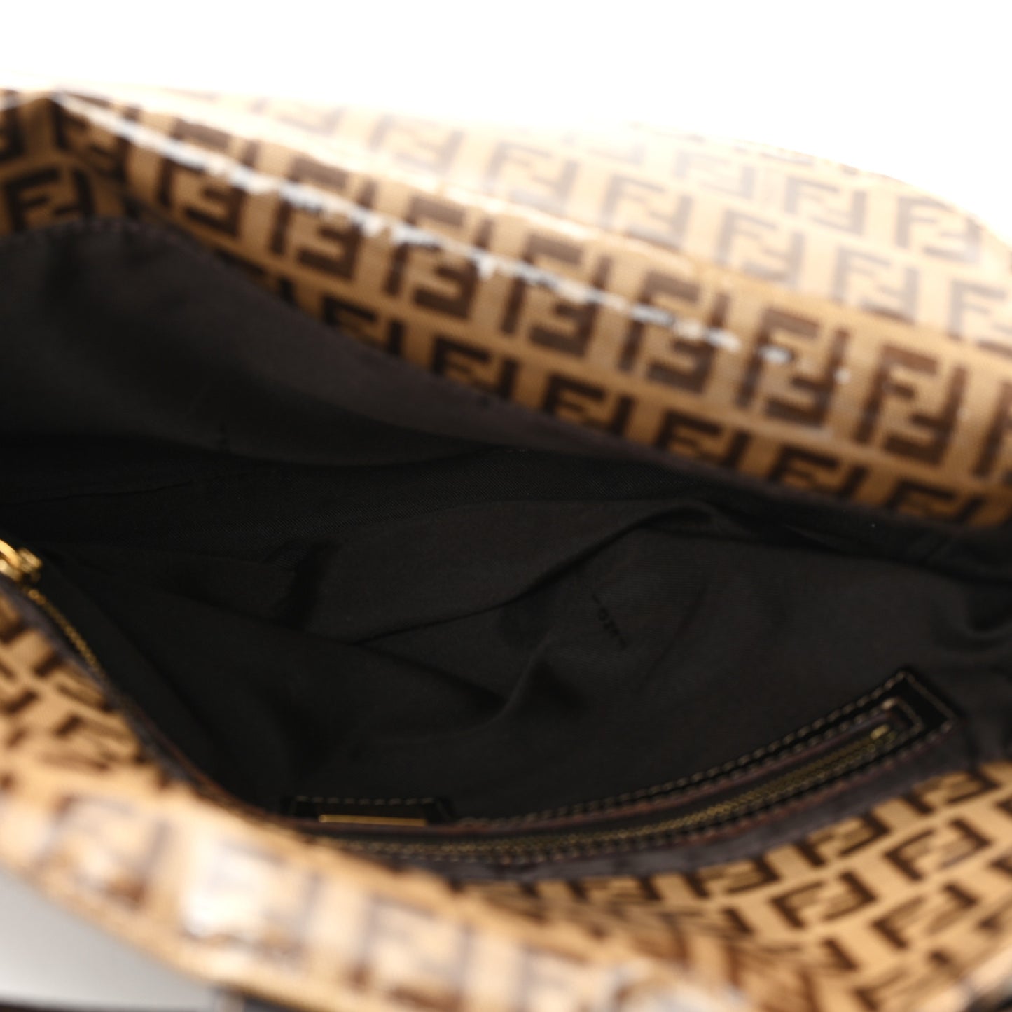 Vinyl Zucchino Baguette Double Flap Tobacco