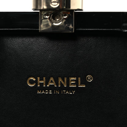Chanel Plexiglass Perfume Bottle Clutch Black 6 of 16