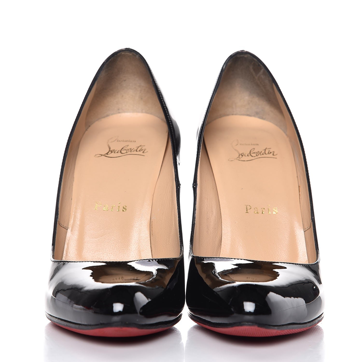 Christian Louboutin Patent Fifille 100 Pumps 38 Black 2 of 9
