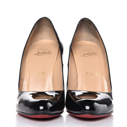 Christian Louboutin Patent Fifille 100 Pumps 38 Black 2 of 9