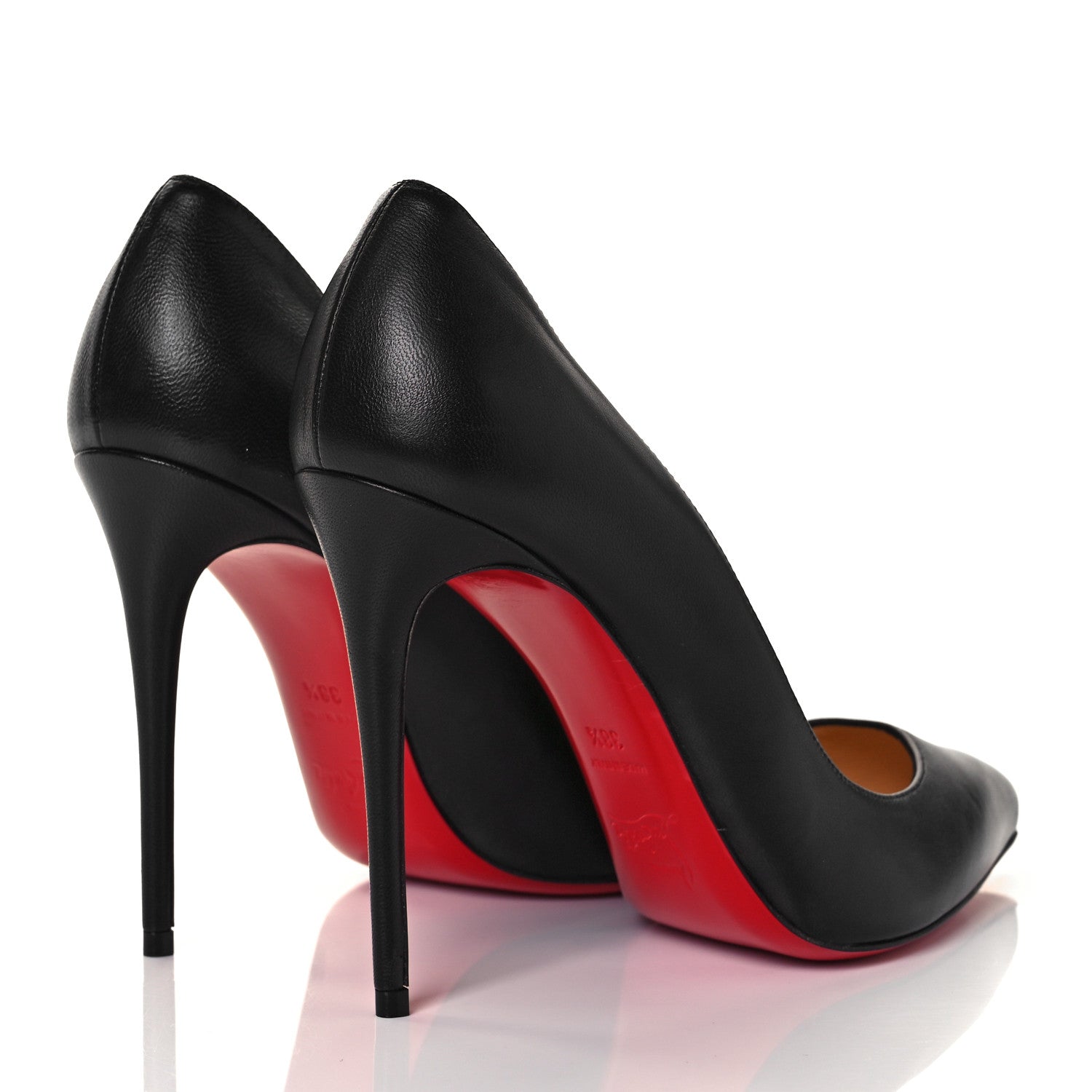Christian Louboutin Shiny Nappa Pigalle Follies 100 Pumps 38.5 Black 4 of 11