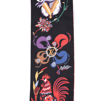 Louis Vuitton Silk Monogram Superstition Bandeau Black 4 of 5