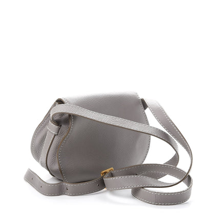 Chloe Calfskin Mini Marcie Round Crossbody Bag Cashmere Grey 3 of 9