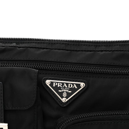 Prada Tessuto Nylon Saffiano Belt Bag Black 8 of 10