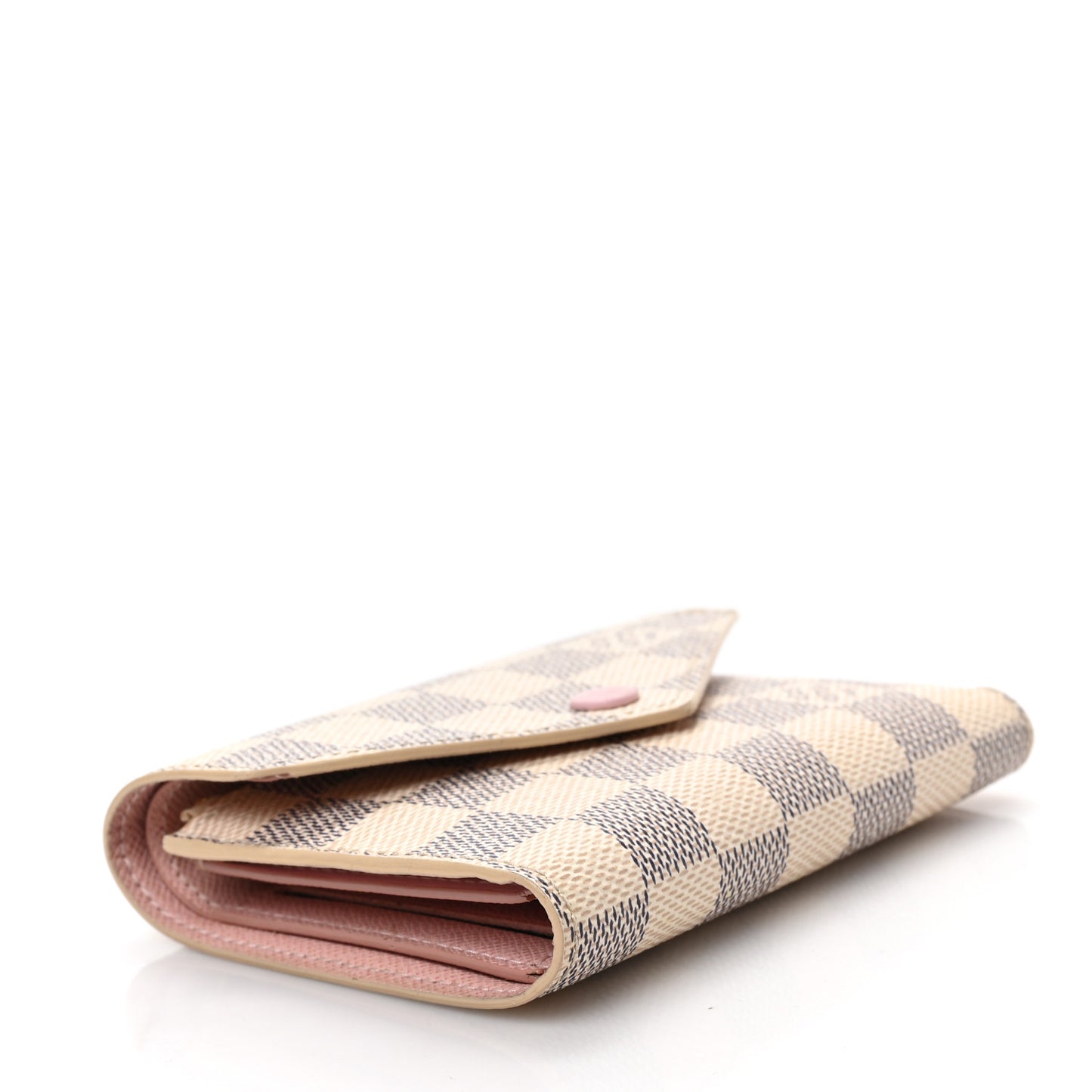 Damier Azur Victorine Wallet Rose Ballerine