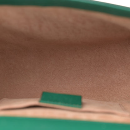 Gucci Calfskin Studded Small Padlock Shoulder Bag Emerald 5 of 13