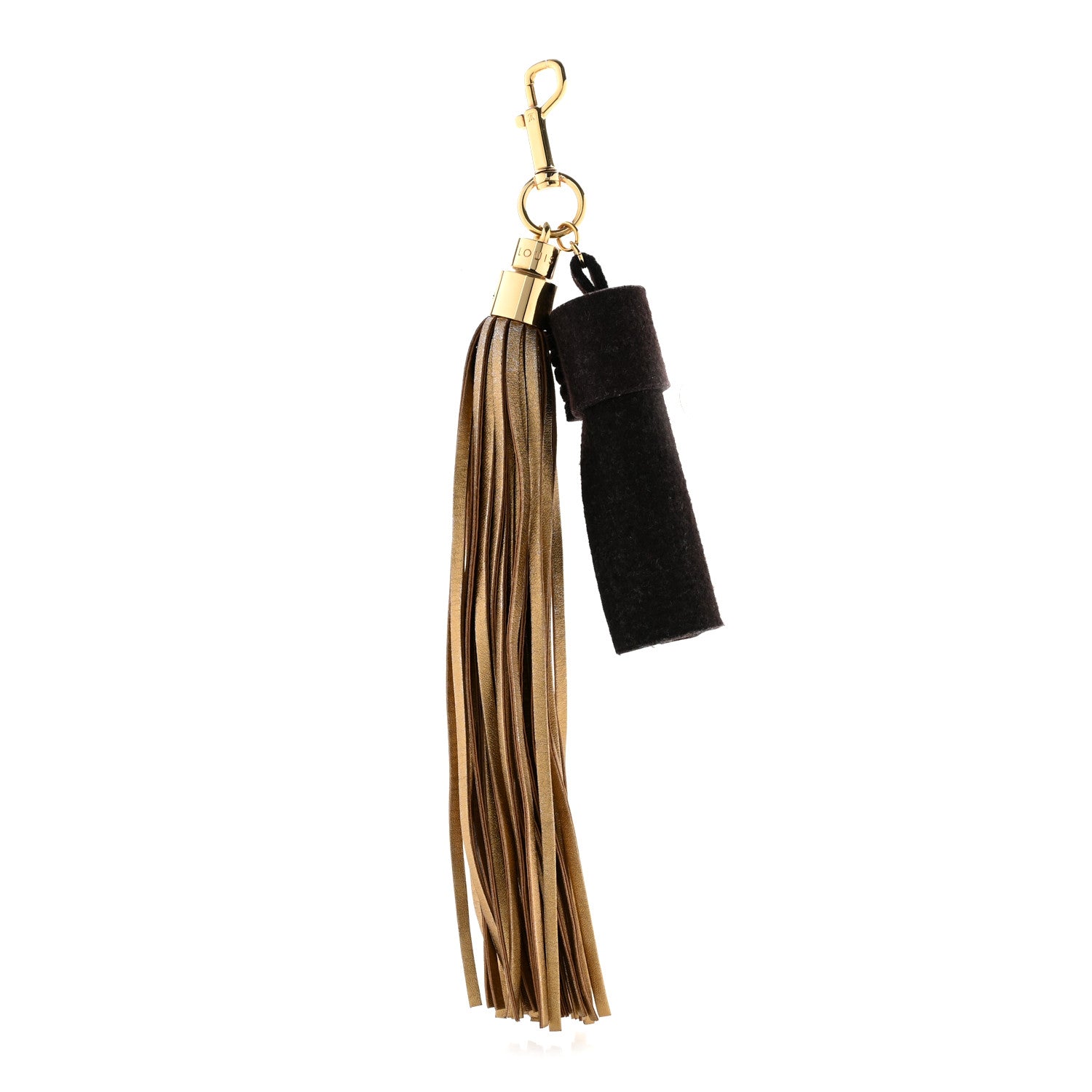 Louis Vuitton Felt Calfskin Rainbow Tassel Bag Charm Bronze 1 of 5