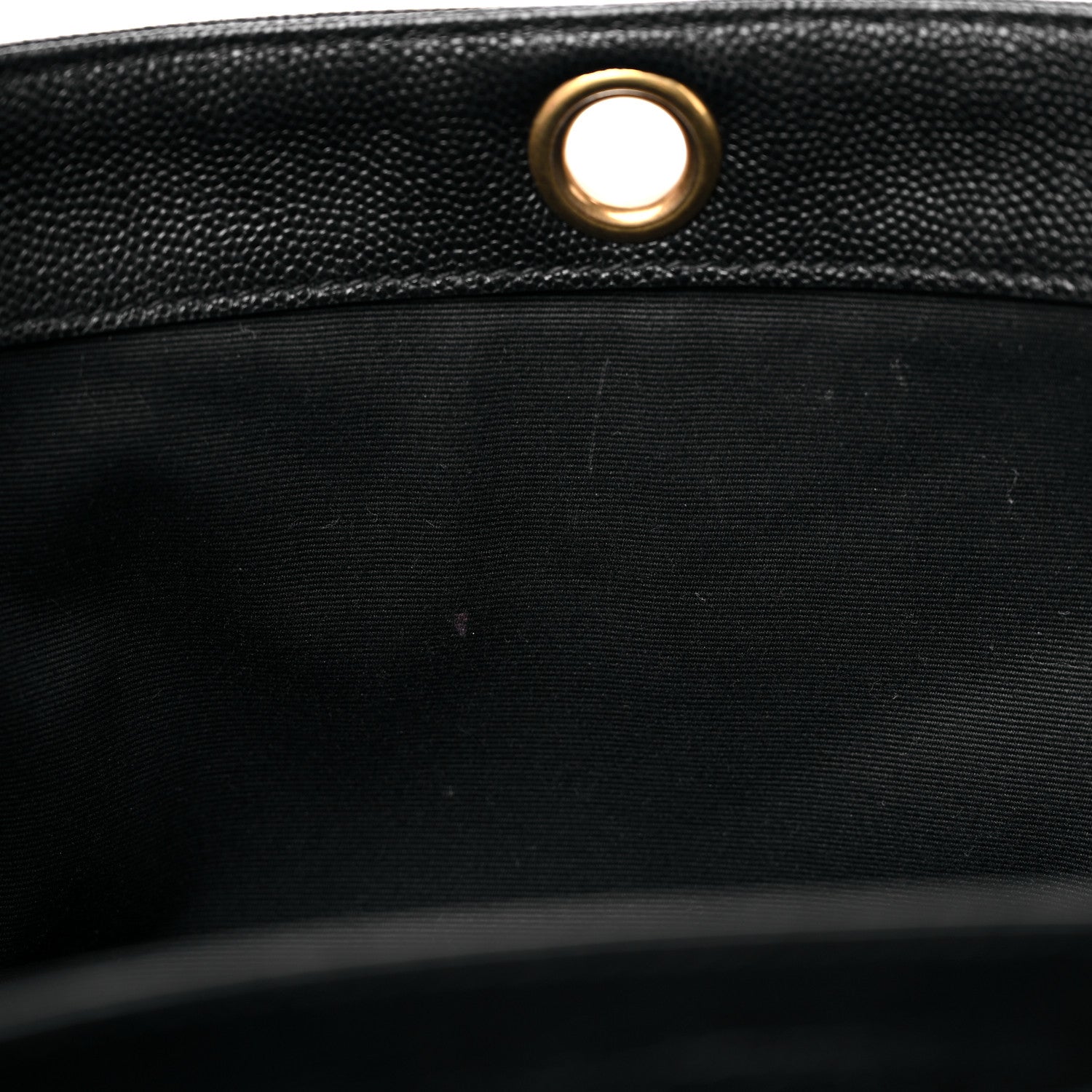 Saint Laurent Pebbled Lambskin Chevron Monogram Small Nolita Black 12 of 15